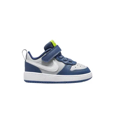 Pre-owned Nike Court Borough Low Td 'grey Fog Mystic Navy' | Infant Size 9