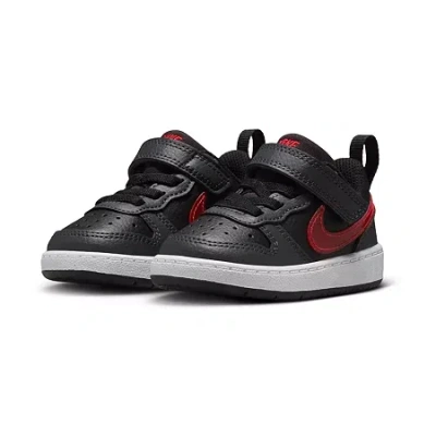 Nike Babies' Court Borough Low Toddler Boys Sneakers In Black