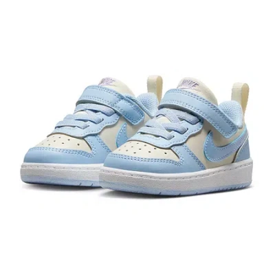 Nike Babies' Court Borough Low Toddler Girls Sneakers In Blue