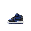 Nike Court Borough Mid 2 Baby/toddler Shoes In Game Royal/black/white