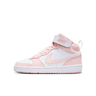 Nike Court Borough Mid 2 Big Kids' Shoes In White