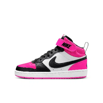 Nike Court Borough Mid 2 Big Kids' Shoes In White