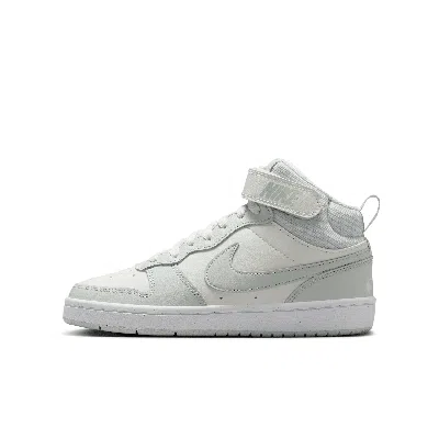 Nike Babies' Court Borough Mid 2 Big Kids' Shoes In White