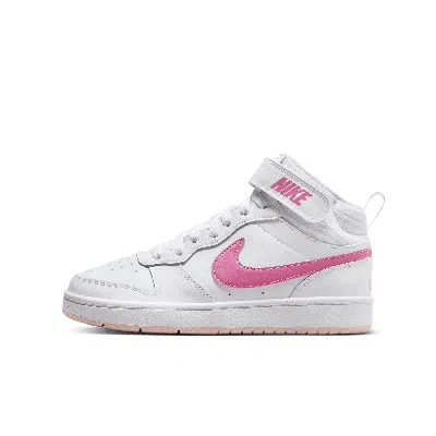 Nike Court Borough Mid 2 Big Kids' Shoes In White
