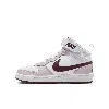 Nike Court Borough Mid 2 Big Kids' Shoes In White