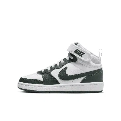 Nike Court Borough Mid 2 Big Kids' Shoes In White