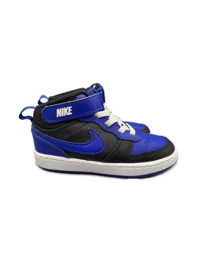 Nike Kids' Court Borough Mid 2 "black/game Royal" Sneakers In Blue