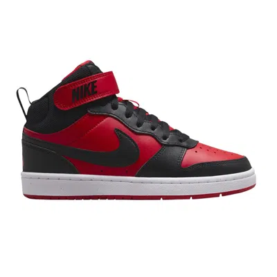 Pre-owned Nike Court Borough Mid 2 Gs 'black University Red' | Kid's Size 1