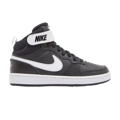 Pre-owned Nike Court Borough Mid 2 Gs 'black White' | Kid's Size 6.5