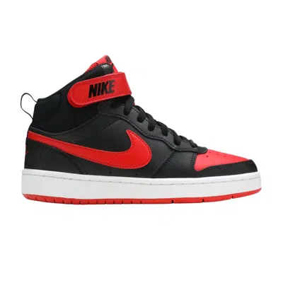 Pre-owned Nike Court Borough Mid 2 Gs 'bred' | Black | Kid's Size 4.5