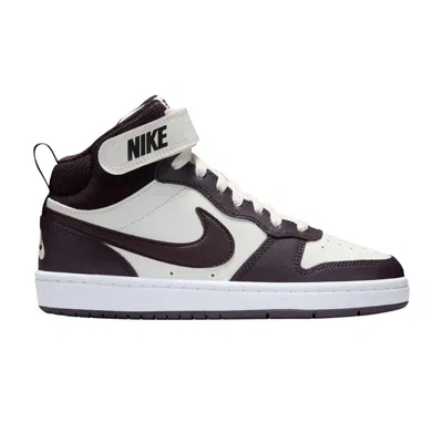 Pre-owned Nike Court Borough Mid 2 Gs 'burgundy White' | Red | Kid's Size 4.5