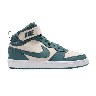 Pre-owned Nike Court Borough Mid 2 Gs 'chalk Mineral Slate White' | Kid's Size 5.5