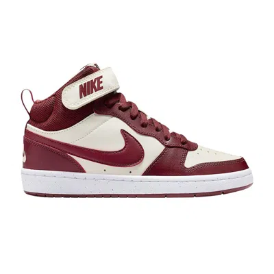Pre-owned Nike Court Borough Mid 2 Gs 'dark Team Red' | Kid's Size 5