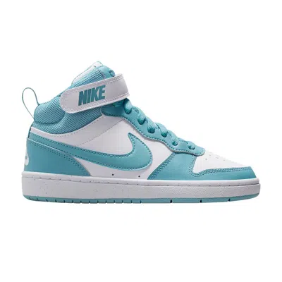 Pre-owned Nike Court Borough Mid 2 Gs 'denim Turquoise' | Blue | Kid's Size 7