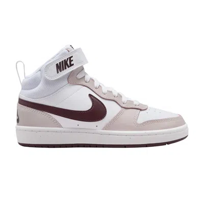 Pre-owned Nike Court Borough Mid 2 Gs 'platinum Violet Burgundy Crush' | Purple | Kid's Size 3.5