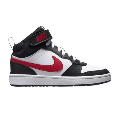 Pre-owned Nike Court Borough Mid 2 Gs 'white Black University Red' | Kid's Size 4