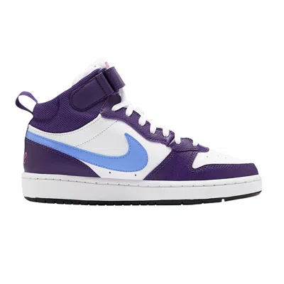 Pre-owned Nike Court Borough Mid 2 Gs 'white Eggplant' | Purple | Kid's Size 5