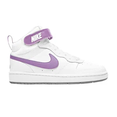 Pre-owned Nike Court Borough Mid 2 Gs 'white Fuchsia Glow' | Kid's Size 5
