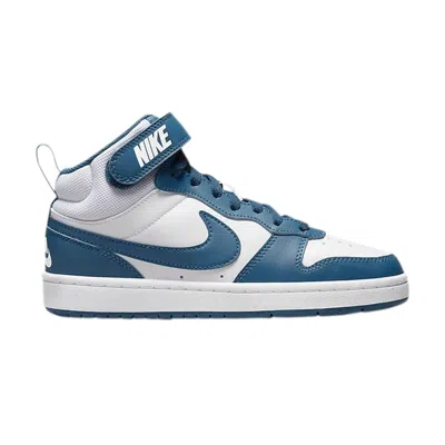 Pre-owned Nike Court Borough Mid 2 Gs 'white Marina' | Kid's Size 3.5