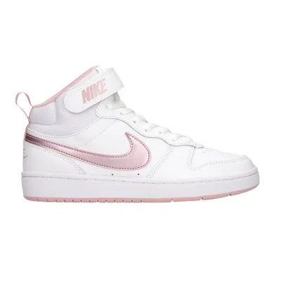 Pre-owned Nike Court Borough Mid 2 Gs 'white Pink Glaze' | Kid's Size 5.5