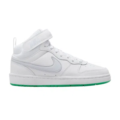 Pre-owned Nike Court Borough Mid 2 Gs 'white Stadium Green' | Kid's Size 4