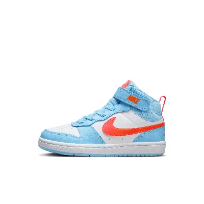 Nike Court Borough Mid 2 Little Kids' Shoes In Blue