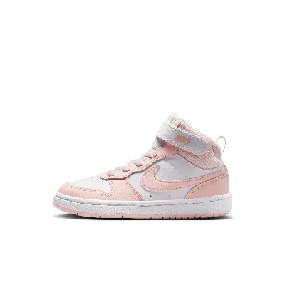 Nike Babies' Court Borough Mid 2 Little Kids' Shoes In White