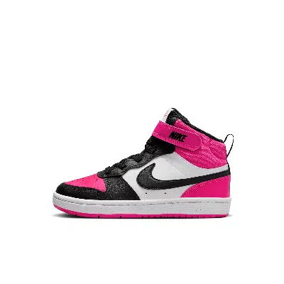 Nike Court Borough Mid 2 Little Kids' Shoes In White