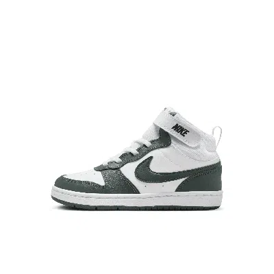 Nike Court Borough Mid 2 Little Kids' Shoes In White