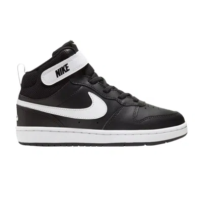 Pre-owned Nike Court Borough Mid 2 Ps 'black White' | Kid's Size 12
