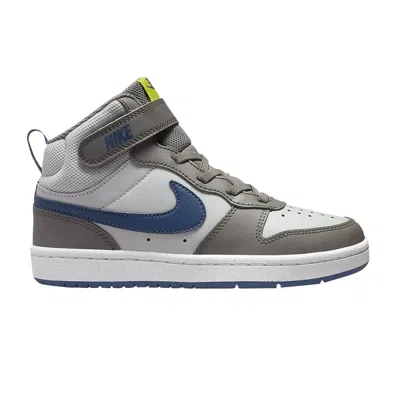 Pre-owned Nike Court Borough Mid 2 Ps 'grey Fog Mystic Navy' | Kid's Size 11