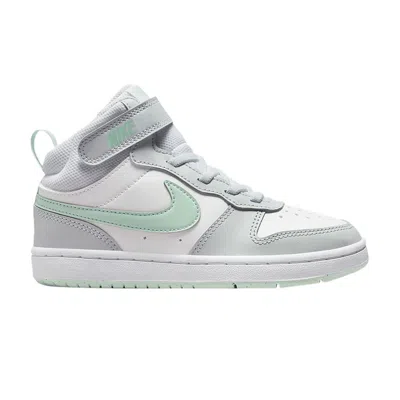 Pre-owned Nike Court Borough Mid 2 Ps 'pure Platinum Mint Foam' | Grey | Kid's Size 11