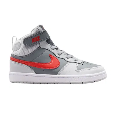 Pre-owned Nike Court Borough Mid 2 ' Ps 'smoke Grey' | Kid's Size 12.5 In Gray