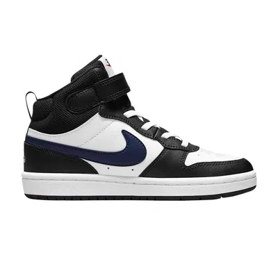Pre-owned Nike Court Borough Mid 2 Ps 'white Black' | Kid's Size 3