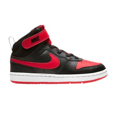 Pre-owned Nike Court Borough Mid 2 Psv 'bred' | Black | Kid's Size 1
