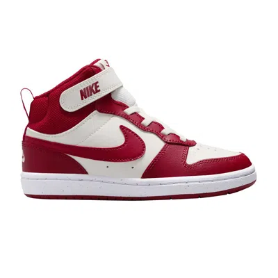 Pre-owned Nike Court Borough Mid 2 Psv 'gym Red' | Kid's Size 1
