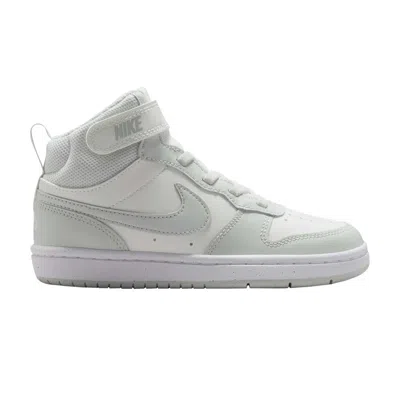 Pre-owned Nike Court Borough Mid 2 Psv 'sail Light Silver' | Green | Kid's Size 2.5