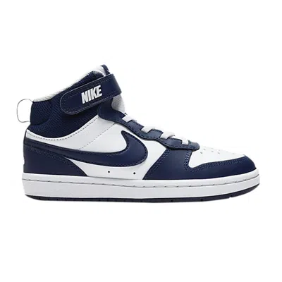 Pre-owned Nike Court Borough Mid 2 Psv 'white Signal Blue' | Kid's Size 13.5