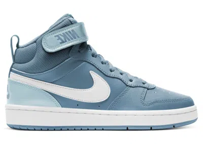 Pre-owned Nike Court Borough Mid 2 Sneakers In Cerulean/glacier Blue/white