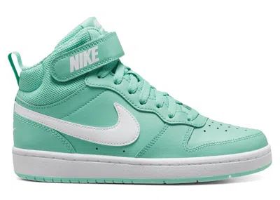 Pre-owned Nike Court Borough Mid 2 Sneakers In Emerald Rise/white In Multi