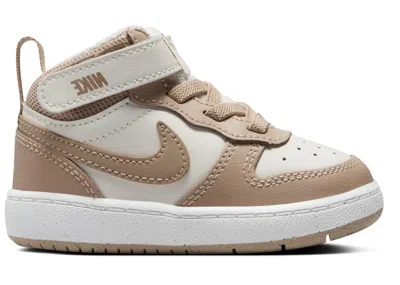 Pre-owned Nike Court Borough Mid 2 Sneakers In Pale Ivory/sail/hemp In Multi