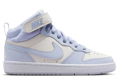 Pre-owned Nike Court Borough Mid 2 Sneakers In Platinum Tint/white/ghost