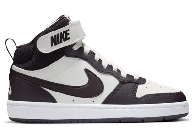 Pre-owned Nike Court Borough Mid 2 Sneakers In Sail/white/burgundy Ash