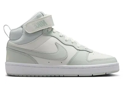 Pre-owned Nike Court Borough Mid 2 Sneakers In Sail/white/light Silver In Multi