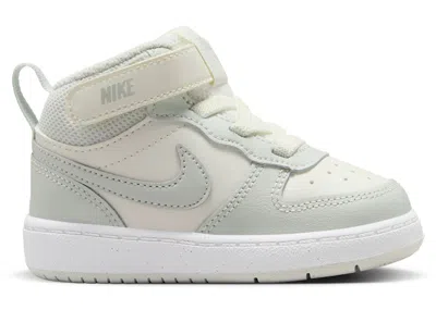 Pre-owned Nike Court Borough Mid 2 Sneakers In Sail/white/light Silver