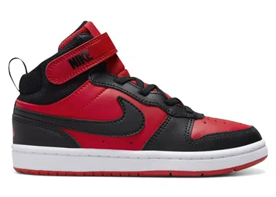 Pre-owned Nike Court Borough Mid 2 Sneakers In University Red/white/black In Multi