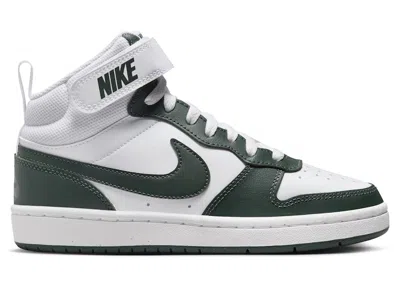 Pre-owned Nike Court Borough Mid 2 Sneakers In White/vintage Green