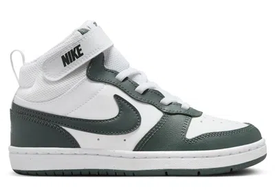 Pre-owned Nike Court Borough Mid 2 Sneakers In White/vintage Green In Multi