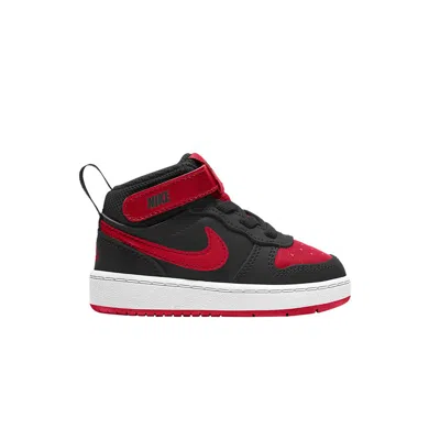 Pre-owned Nike Court Borough Mid 2 Td 'bred' | Infant Size 5