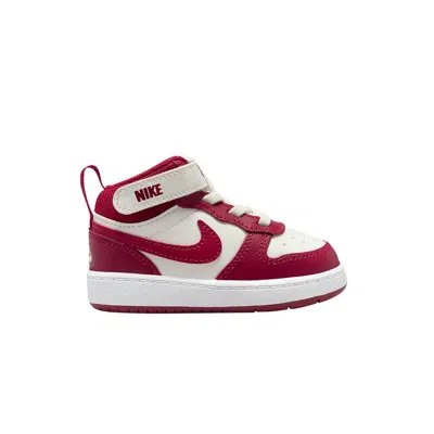 Pre-owned Nike Court Borough Mid 2 Td 'gym Red' | Infant Size 2
